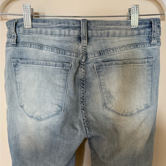 [11/29] KanCan Light Blue Distressed Casual Boyfriend Jeans - Picture 5 of 7
